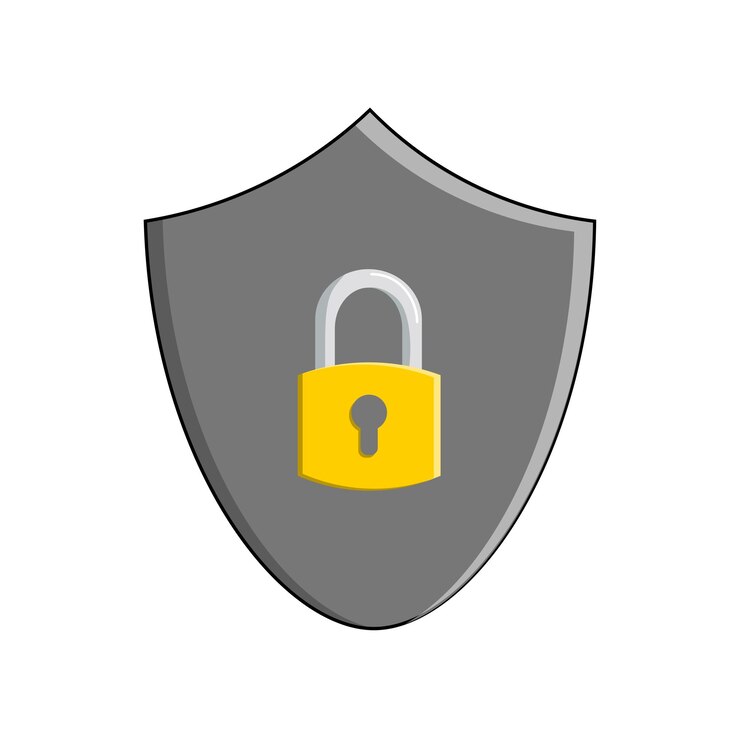 Íconos del escudo de seguridad con marca de comprobación Símbolos del escodo de seguridad Ilustración vectorial