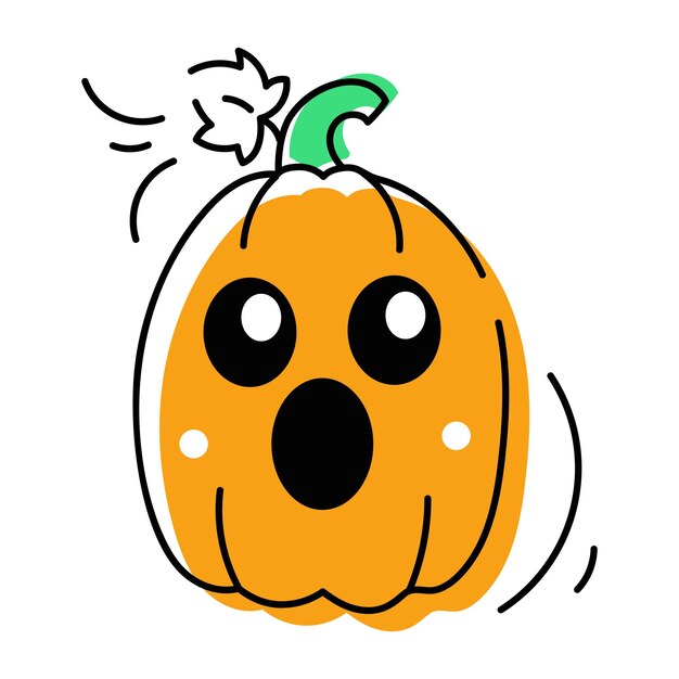 Iconos espeluznantes de Doodle de Halloween