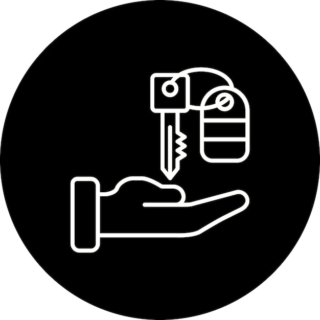 Iconos de estacionamiento de valet