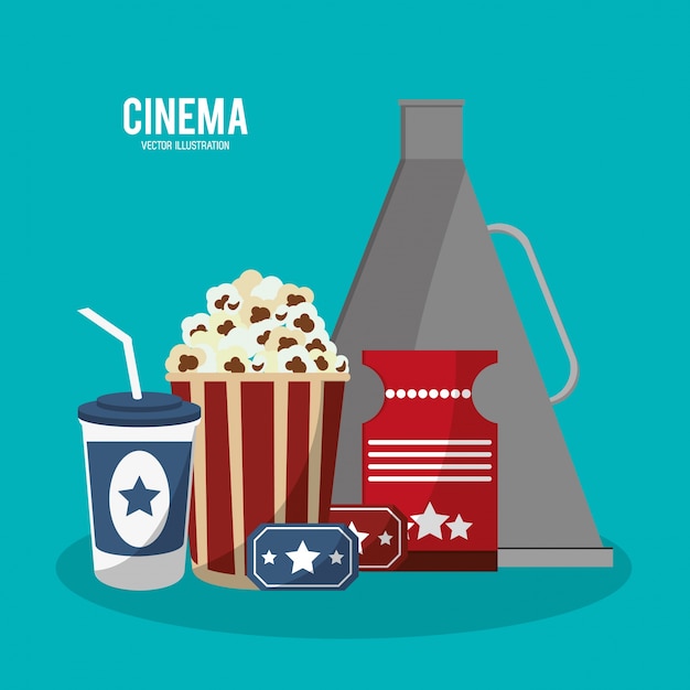 Iconos de estilo de película de cine