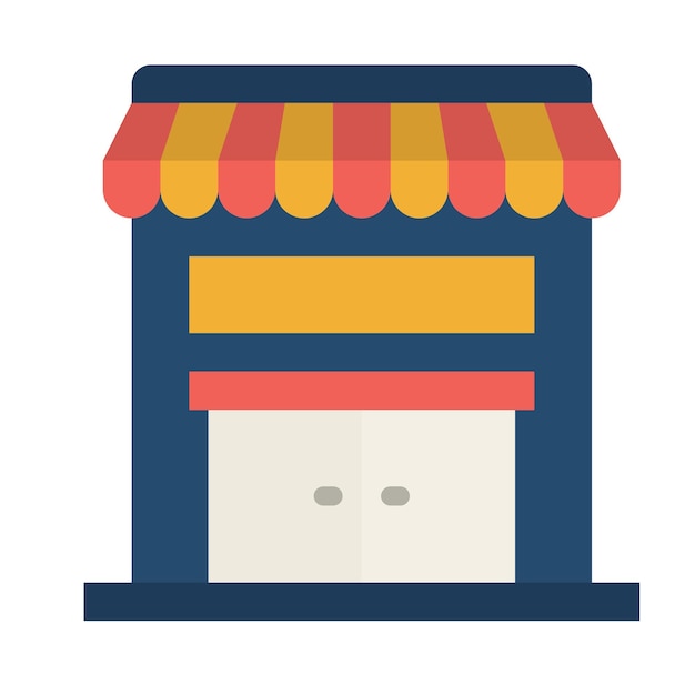 Iconos de estilo plano de compras en línea