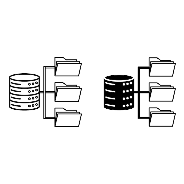 Vector iconos de la estructura