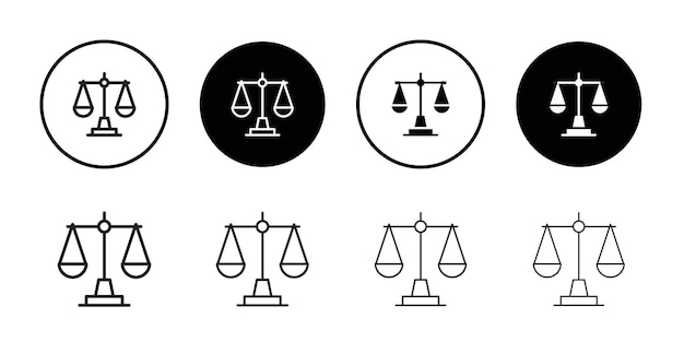 Iconos de ética Conjunto de ilustraciones de líneas delgadas