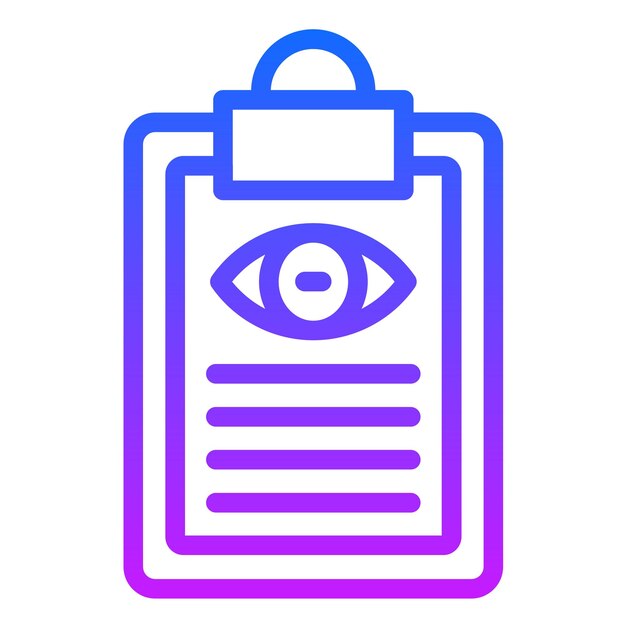 Iconos para el examen ocular