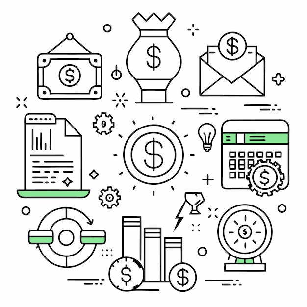 Iconos del éxito financiero