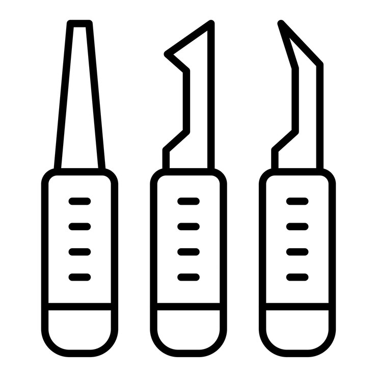 Vector iconos de extracción