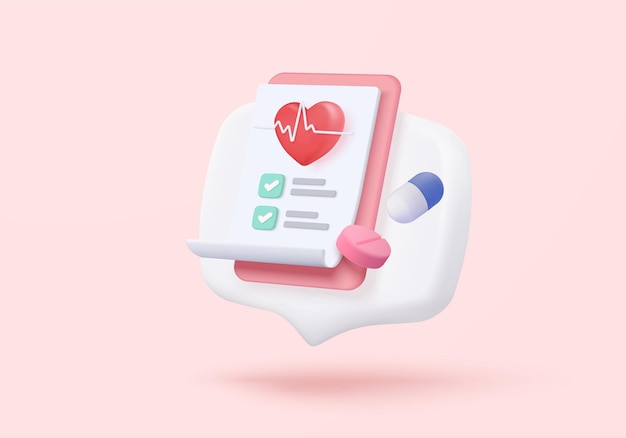 Iconos de farmacia 3D para la salud Farmacéutico Caricatura mínima de primeros auxilios y cuidados de salud por médico Símbolo médico de ayuda de emergencia Icones de medicina de ayuda 3D Ilustración de renderización vectorial