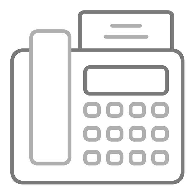 Iconos de fax y de correo electrónico