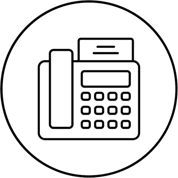 Iconos de fax y de correo electrónico