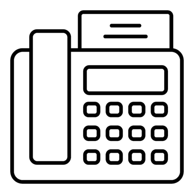 Iconos de fax y de correo electrónico