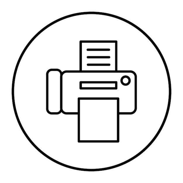 Iconos de fax y de correo electrónico