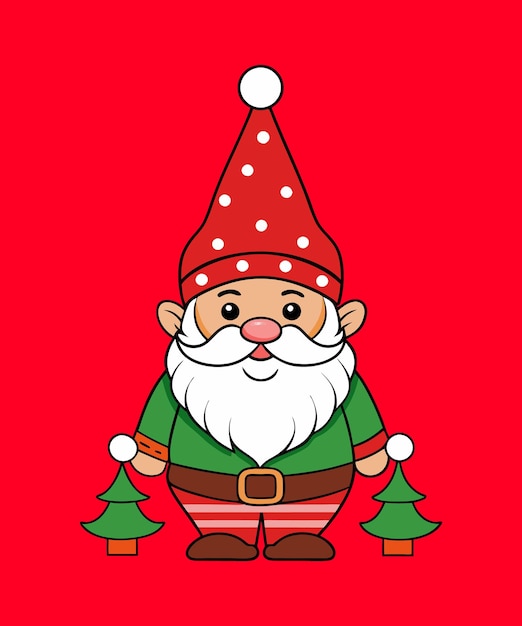 Iconos festivos de Navidad Ilustración vectorial de clip art