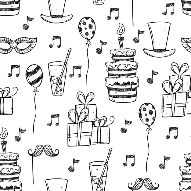 Iconos de la fiesta de cumpleaños