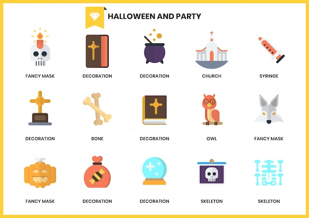 Iconos de fiesta para negocios