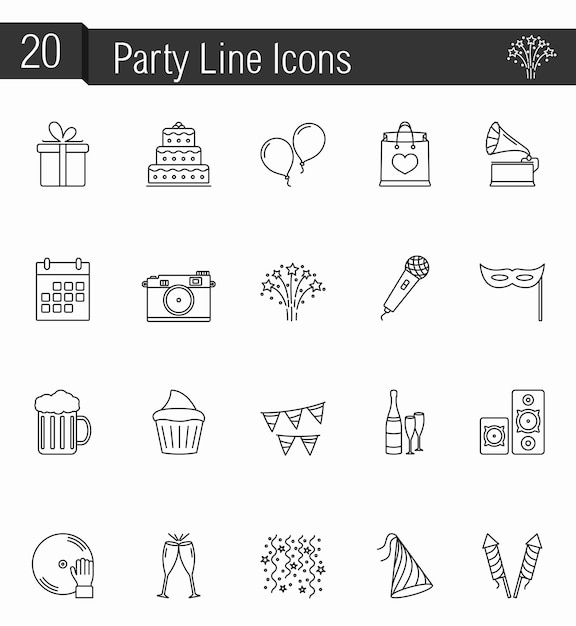 Iconos de la fiesta