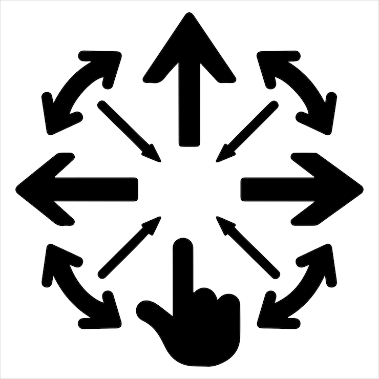 Vector los íconos de las flechas se establecen en la ilustración de arte vectorial