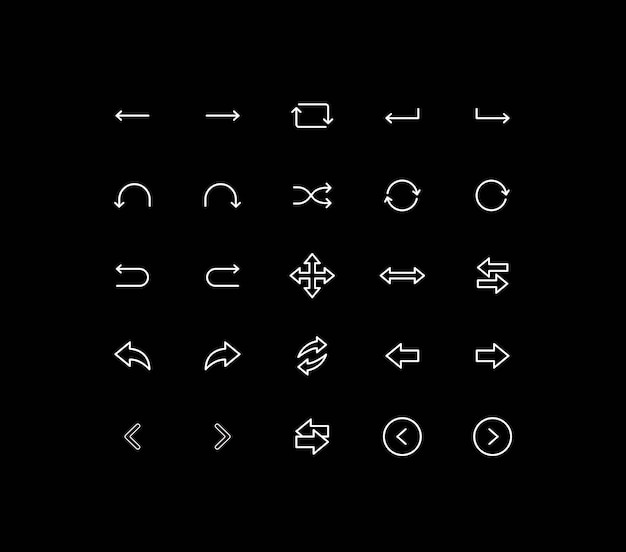 Iconos de las flechas