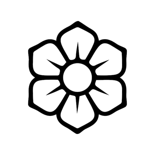 Iconos de flores Colección vectorial plantilla de ilustración de logotipo en estilo de moda