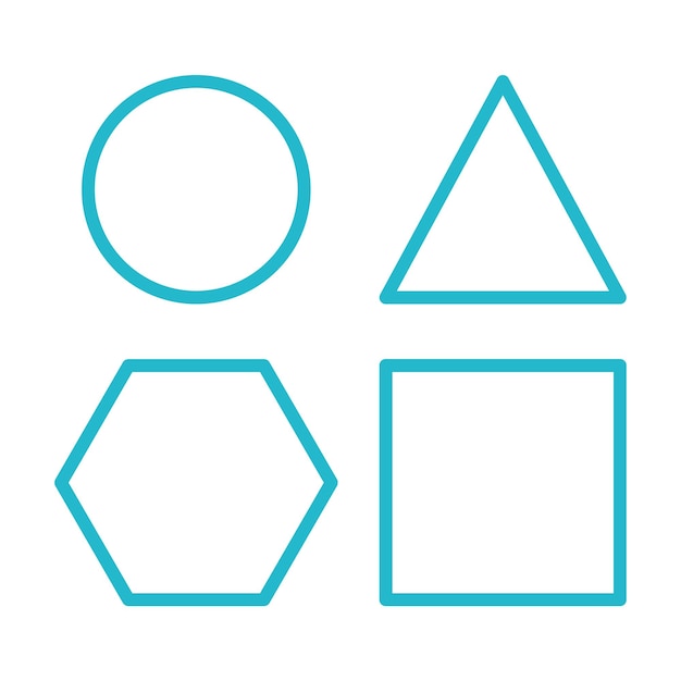 Iconos de formas geométricas