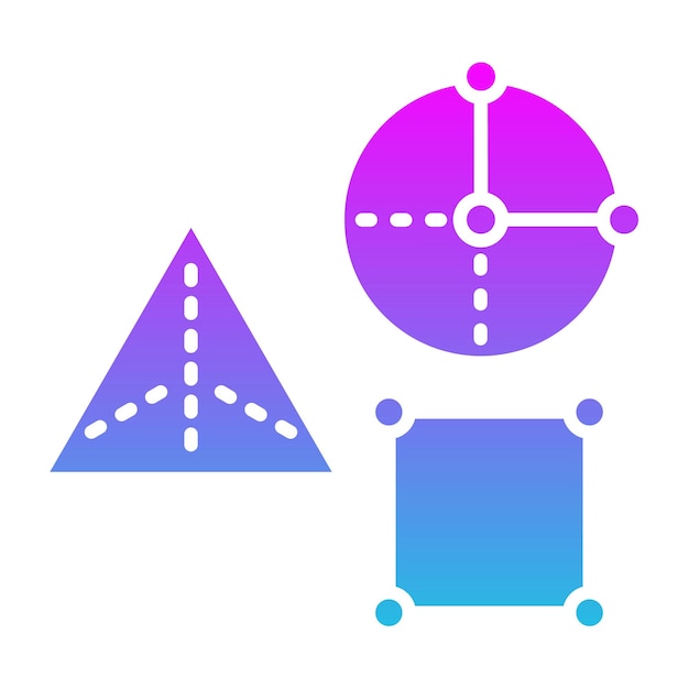 Vector iconos de formas geométricas