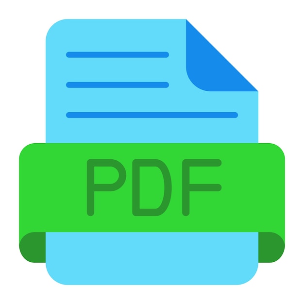 Vector iconos en formato pdf