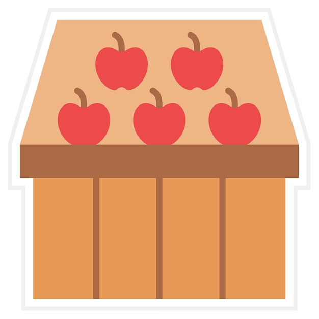 Vector iconos de frutas