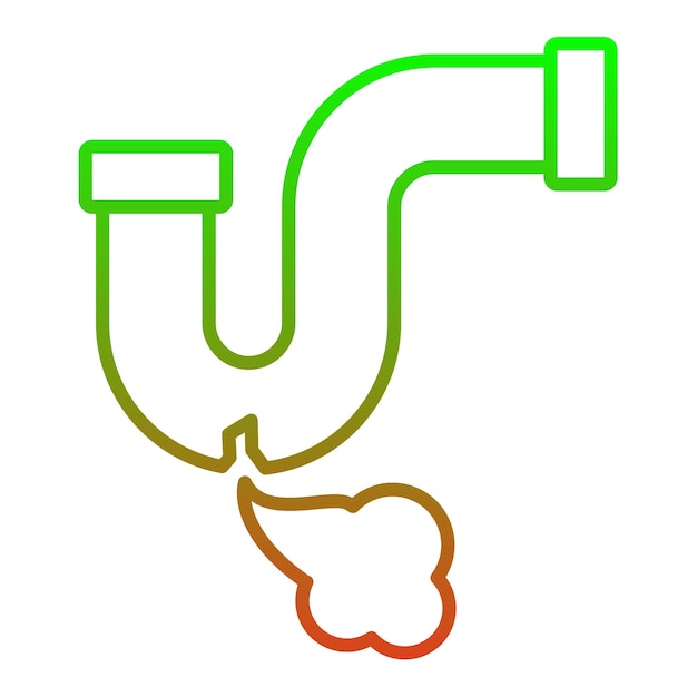 Iconos de fugas de gas