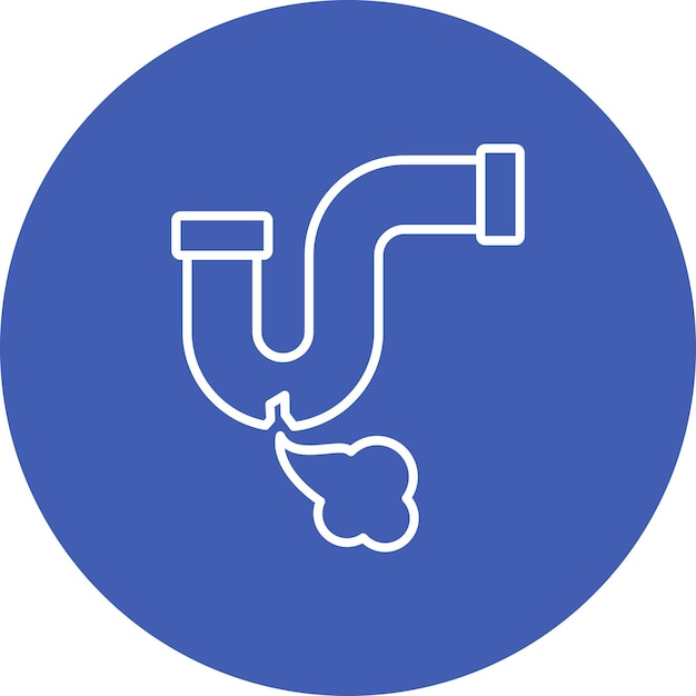 Iconos de fugas de gas