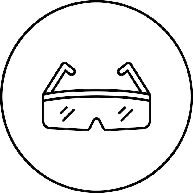 Iconos de gafas de seguridad