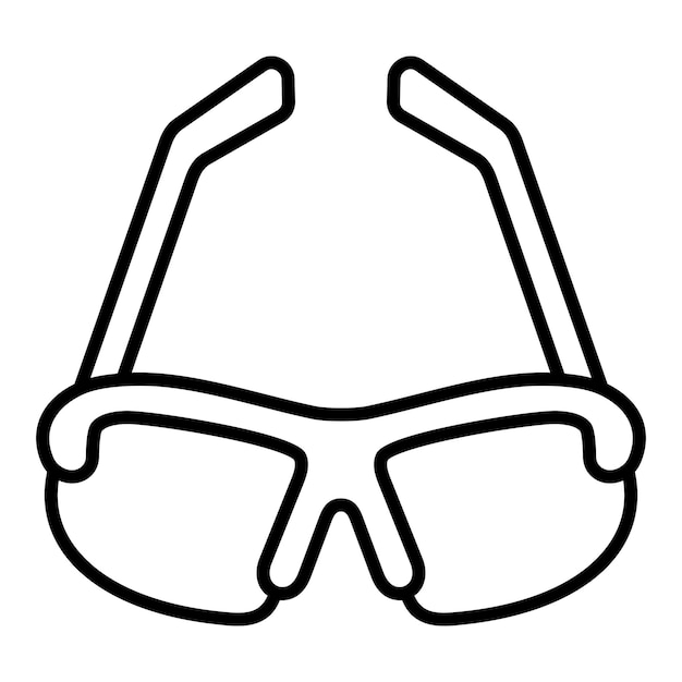 Iconos de gafas de seguridad