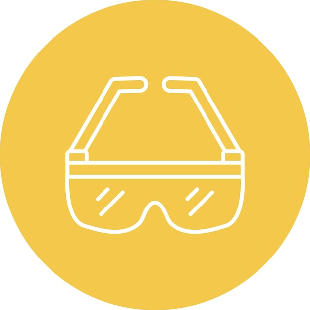 Iconos de gafas de seguridad