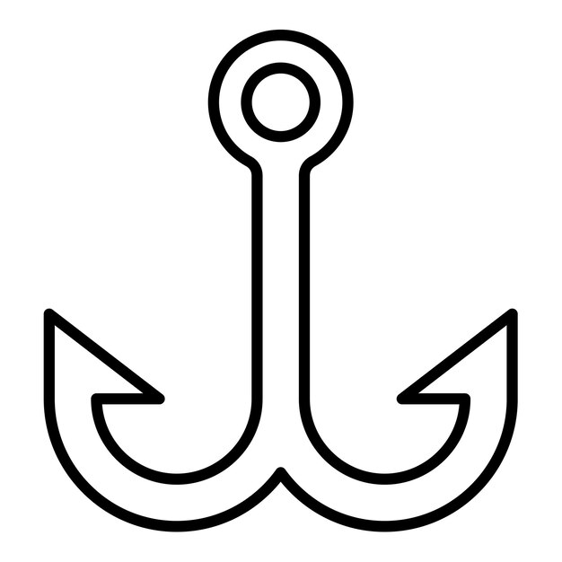 Iconos de gancho de pescado
