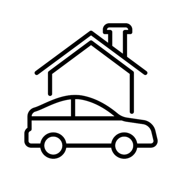 Vector iconos de garaje de automóviles