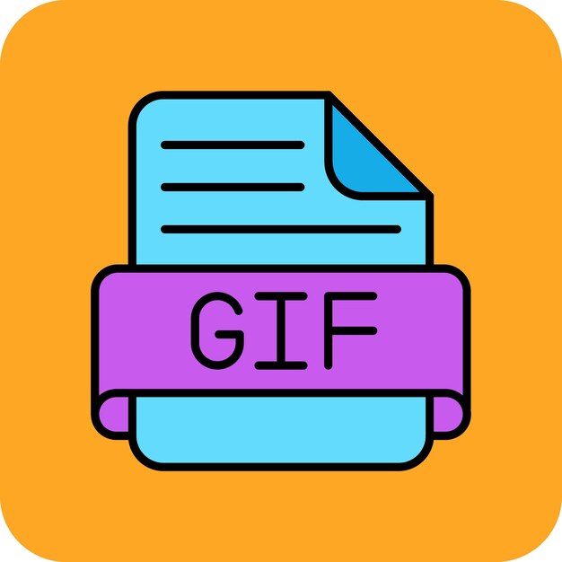 Vector iconos de gif