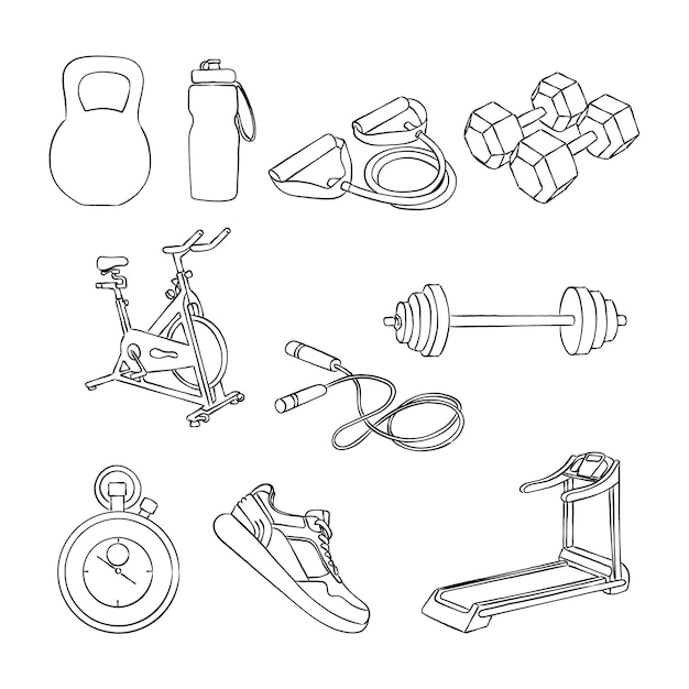 Iconos de gimnasio