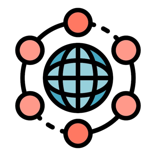 Iconos de globo y GPS Iconos del globo y del vector de GPS Color plano aislado