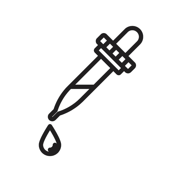 Iconos de goteo con el signo de configuración del contorno