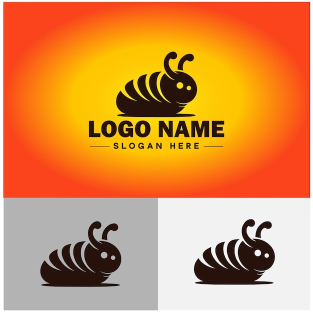 Iconos gráficos de arte vectorial del logotipo de Caterpillar para el icono de la marca de la empresa plantilla de logotipo de la oruga