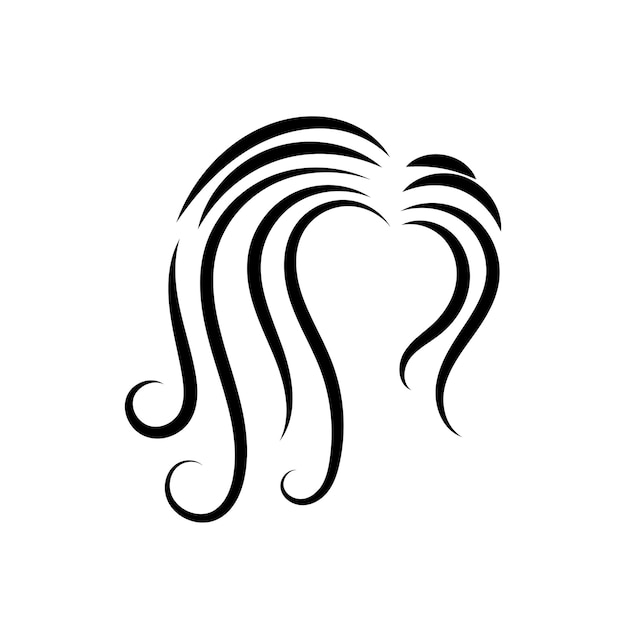Iconos y gráficos de arte vectorial de logotipos de cabello