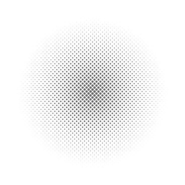 Iconos y gráficos de arte vectorial de medio tono circular