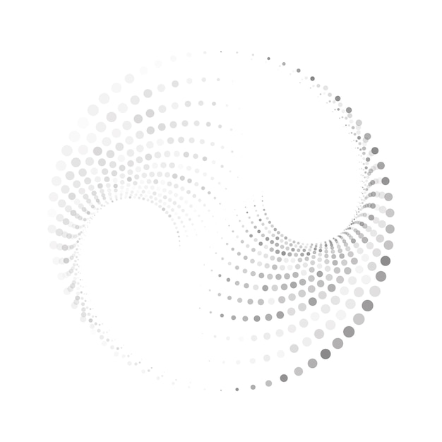 Iconos y gráficos de arte vectorial de medio tono circular