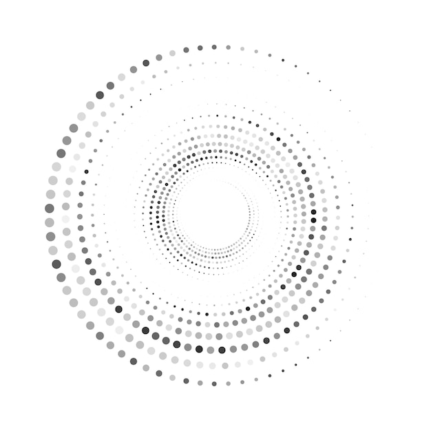 Iconos y gráficos de arte vectorial de medio tono circular