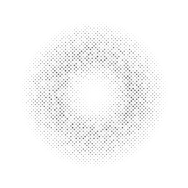 Iconos y gráficos de arte vectorial de medio tono circular