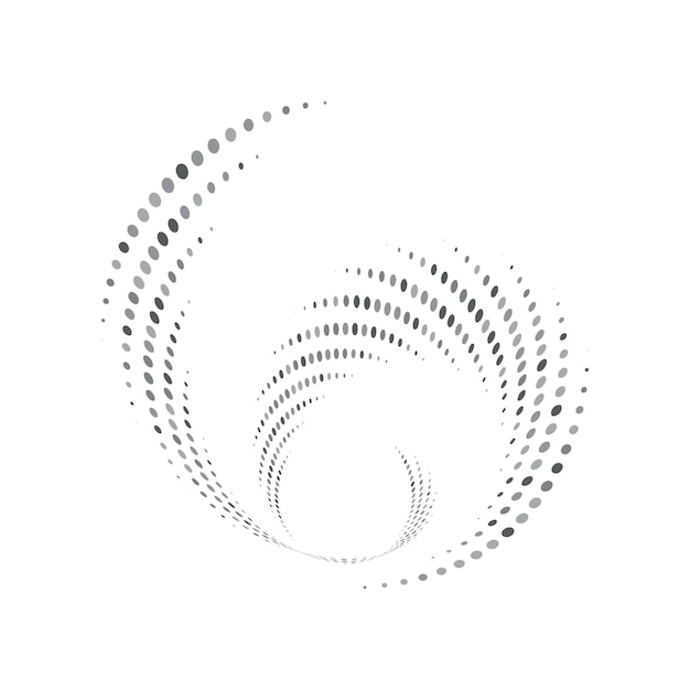 Iconos y gráficos de arte vectorial de medio tono circular