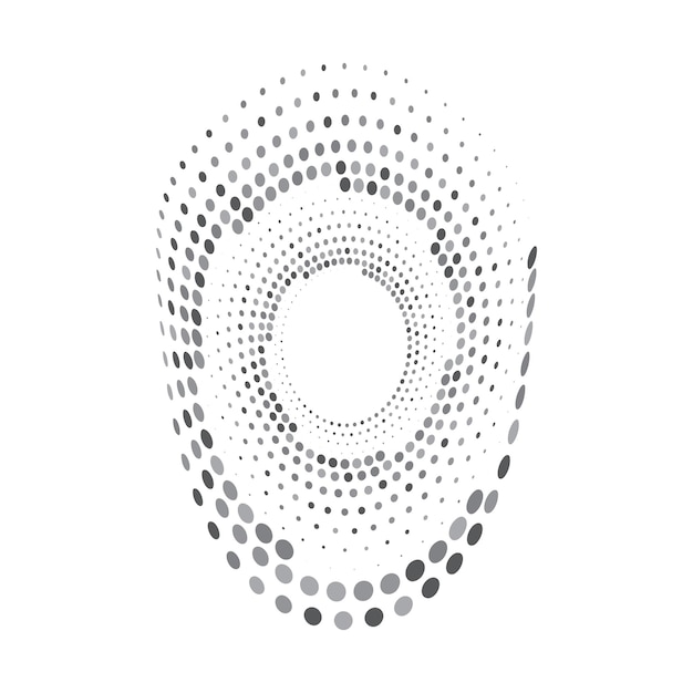 Iconos y gráficos de arte vectorial de medio tono circular