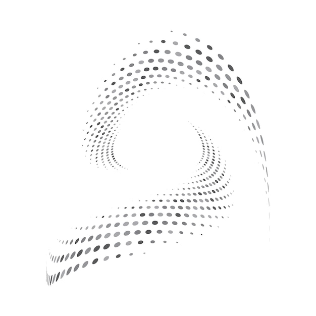 Iconos y gráficos de arte vectorial de medio tono circular