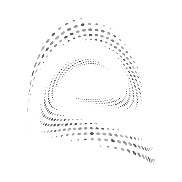 Iconos y gráficos de arte vectorial de medio tono circular