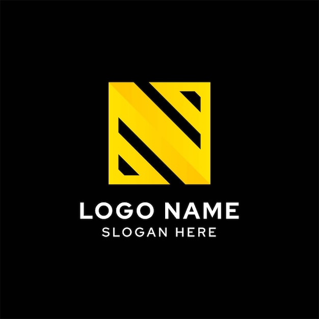 Iconos y gráficos artísticos vectoriales de la letra N