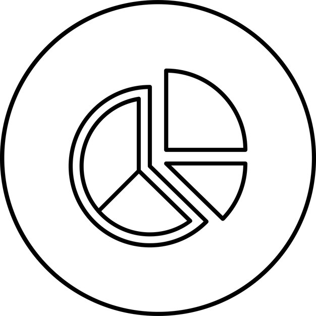 Iconos de gráficos de pasteles