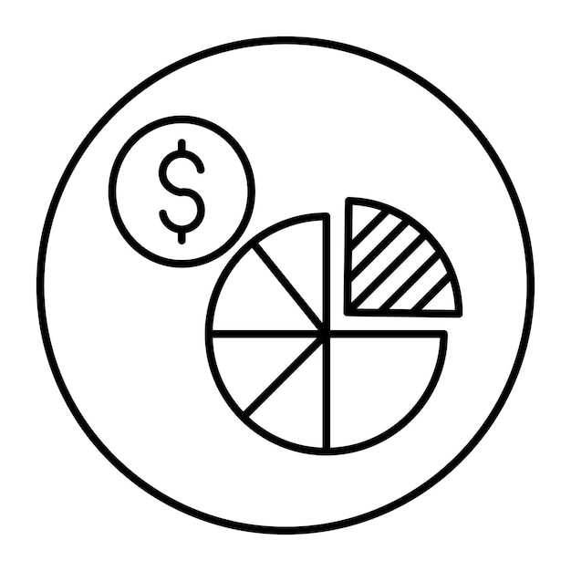 Iconos de gráficos de pasteles